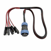 5 Circuit Heavy Duty, Waterproof, Quick Disconnect Kit - Panel Mount and Harness (YP - QD5), Electronics, Yak Power, , , at Festive Water Paddlesports