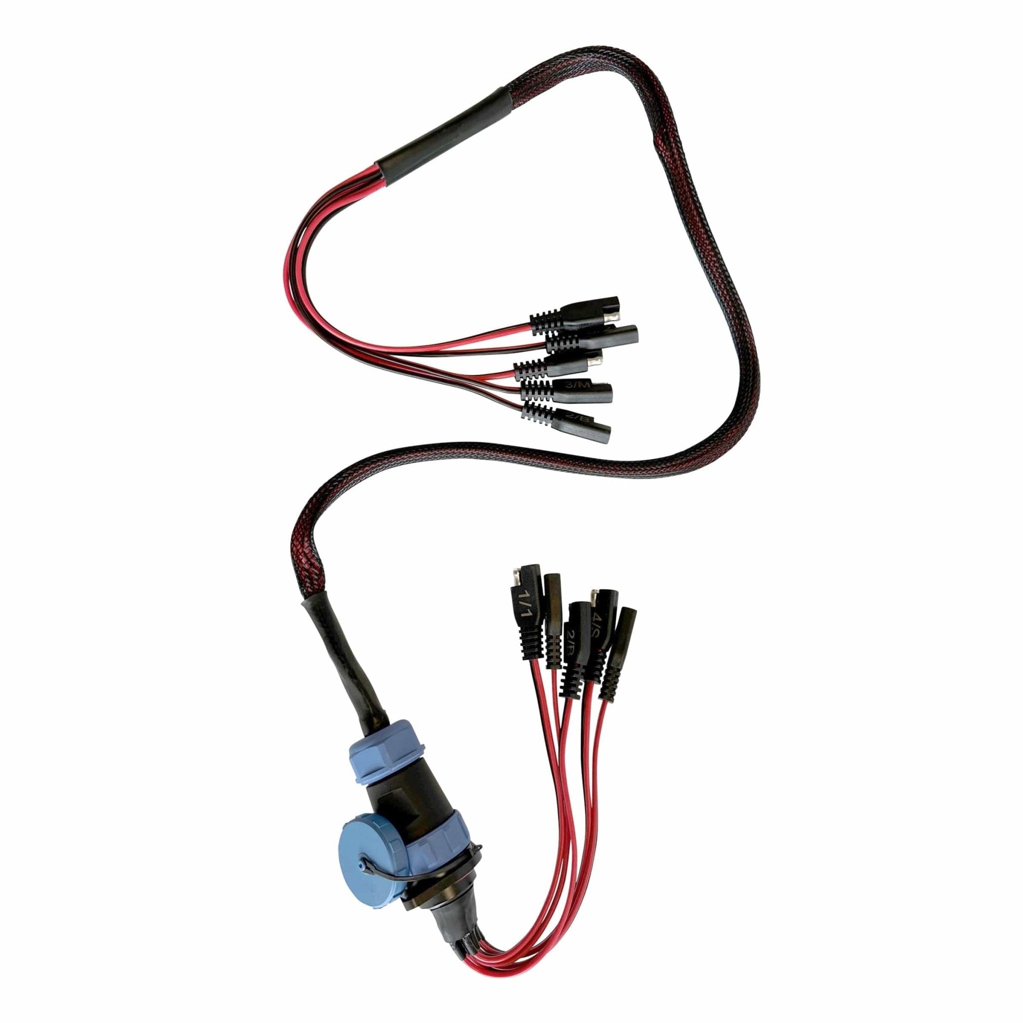 5 Circuit Heavy Duty, Waterproof, Quick Disconnect Kit - Panel Mount and Harness (YP - QD5), Electronics, Yak Power, , , at Festive Water Paddlesports
