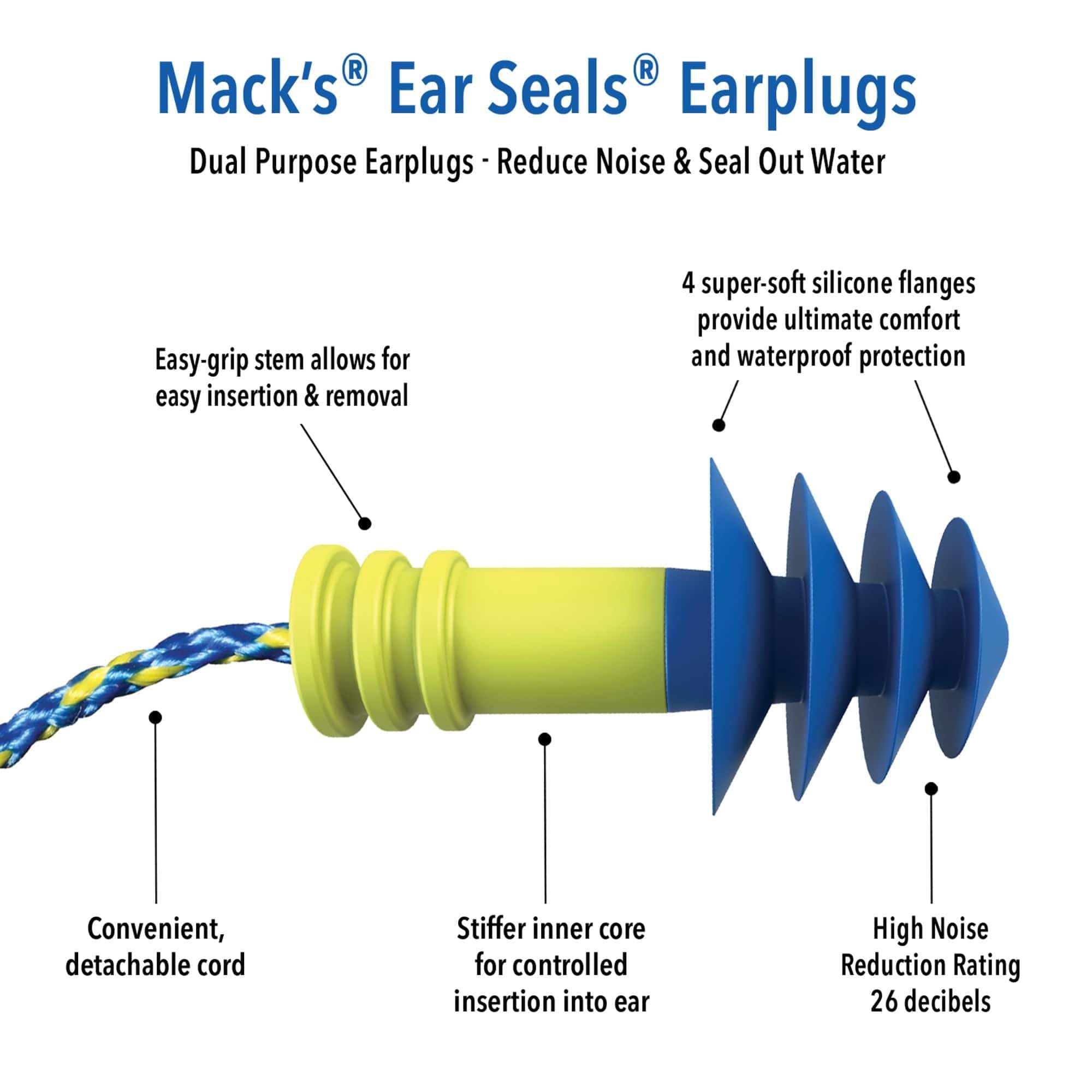 Mack's Ear Seals Ear Plugs