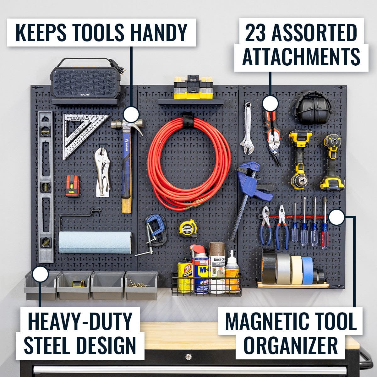 51" x 32" PRO Pegboard | 23 Attachments, Wall Mounted, StoreYourBoard, , , at Festive Water Paddlesports