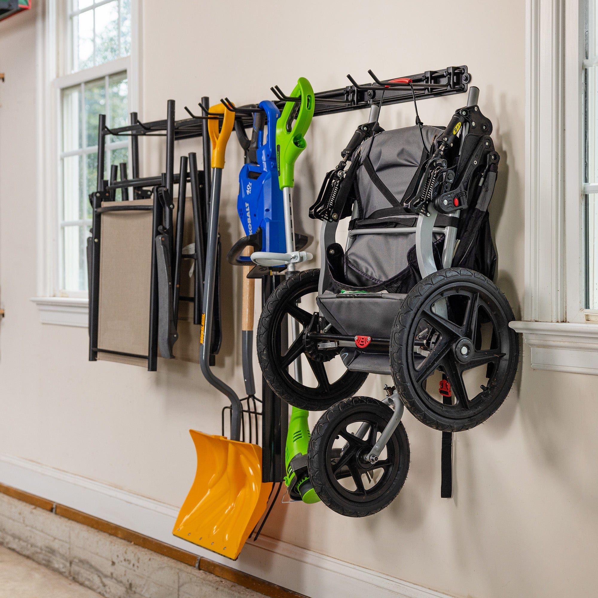 64" Modular Multi - Use Adjustable Garage Organizer | Holds 600 lbs, Wall Mounted, StoreYourBoard, , , at Festive Water Paddlesports