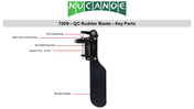 7209 - QuickConnect Rudder Blade, , NuCanoe Inc, , , at Festive Water Paddlesports