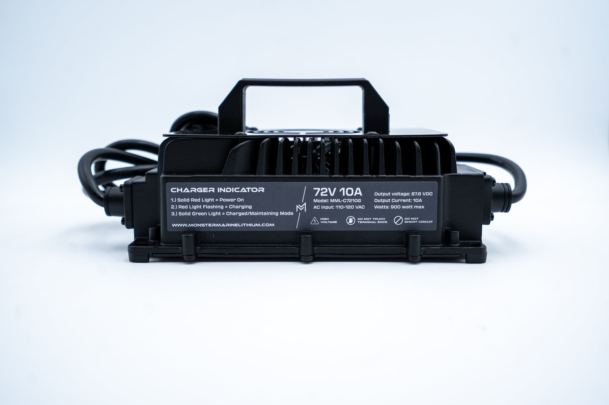 72V 10A GOLF CART LITHIUM BATTERY CHARGER - MMLC7210G, , Monster Marine Lithium, at Festive Water Paddlesports