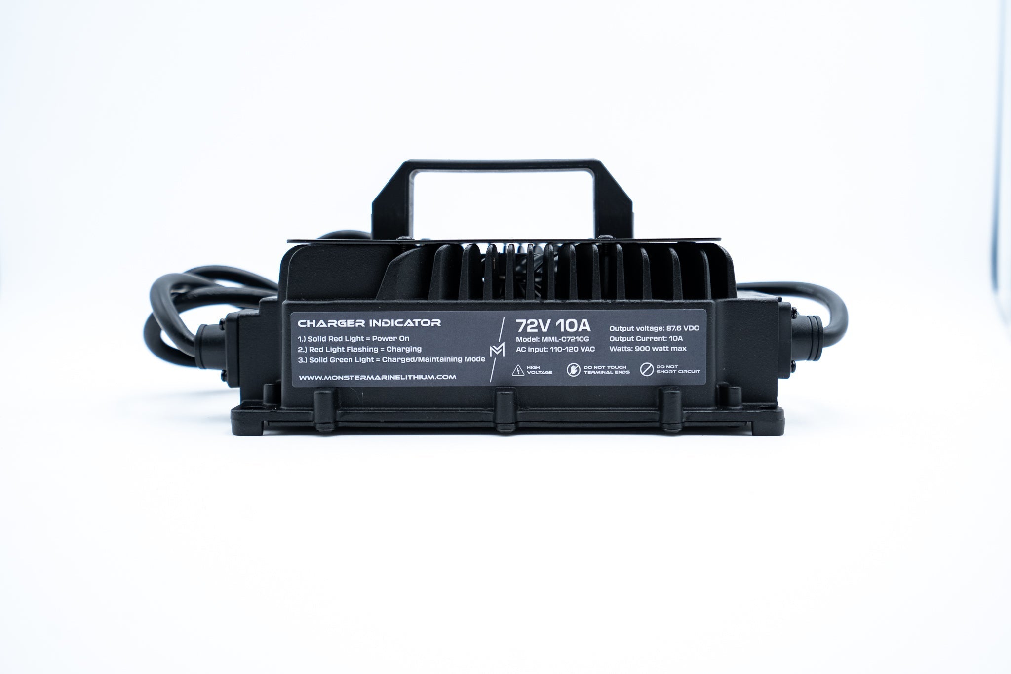 72V 10A GOLF CART LITHIUM BATTERY CHARGER - MMLC7210G, , Monster Marine Lithium, at Festive Water Paddlesports