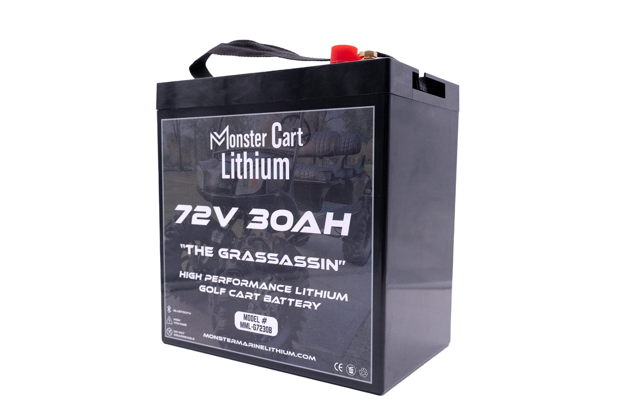 72V 30AH - "THE GRASSASSIN" - BLUETOOTH HIGH PERFORMANCE LITHIUM GOLF CART BATTERY - GC2 GROUP, , Monster Marine Lithium, at Festive Water Paddlesports