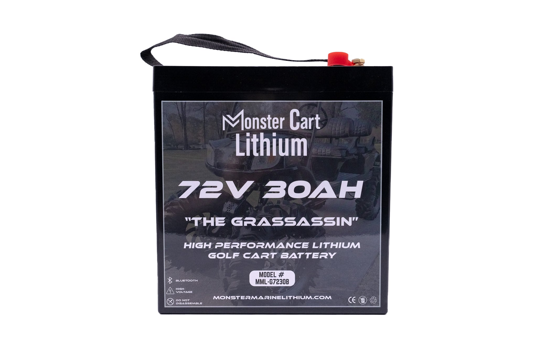 72V 30AH - "THE GRASSASSIN" - BLUETOOTH HIGH PERFORMANCE LITHIUM GOLF CART BATTERY - GC2 GROUP, , Monster Marine Lithium, at Festive Water Paddlesports