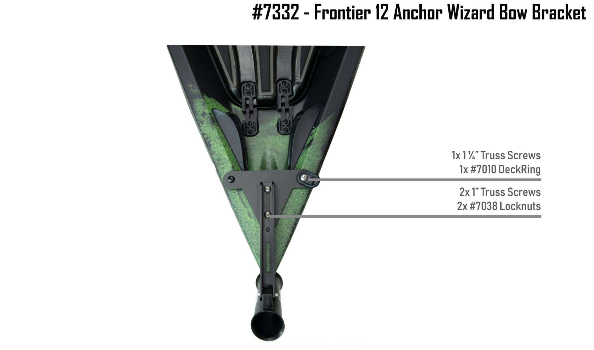 7332 - Anchor Wizard Bracket - Frontier 12, , NuCanoe Inc, , , at Festive Water Paddlesports