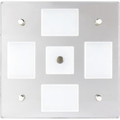 Sea-Dog Square LED Mirror Light w/On/Off Dimmer - White  Blue [401840-3]