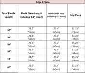 Edge 3-Piece Canoe Paddle