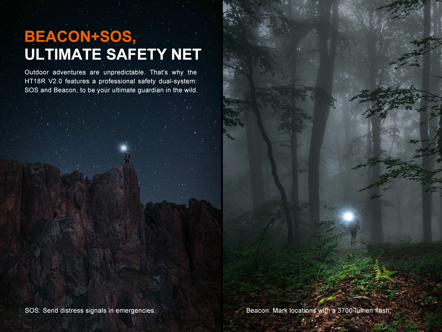 Fenix HT18R V2 Long-Range Hunting Flashlight