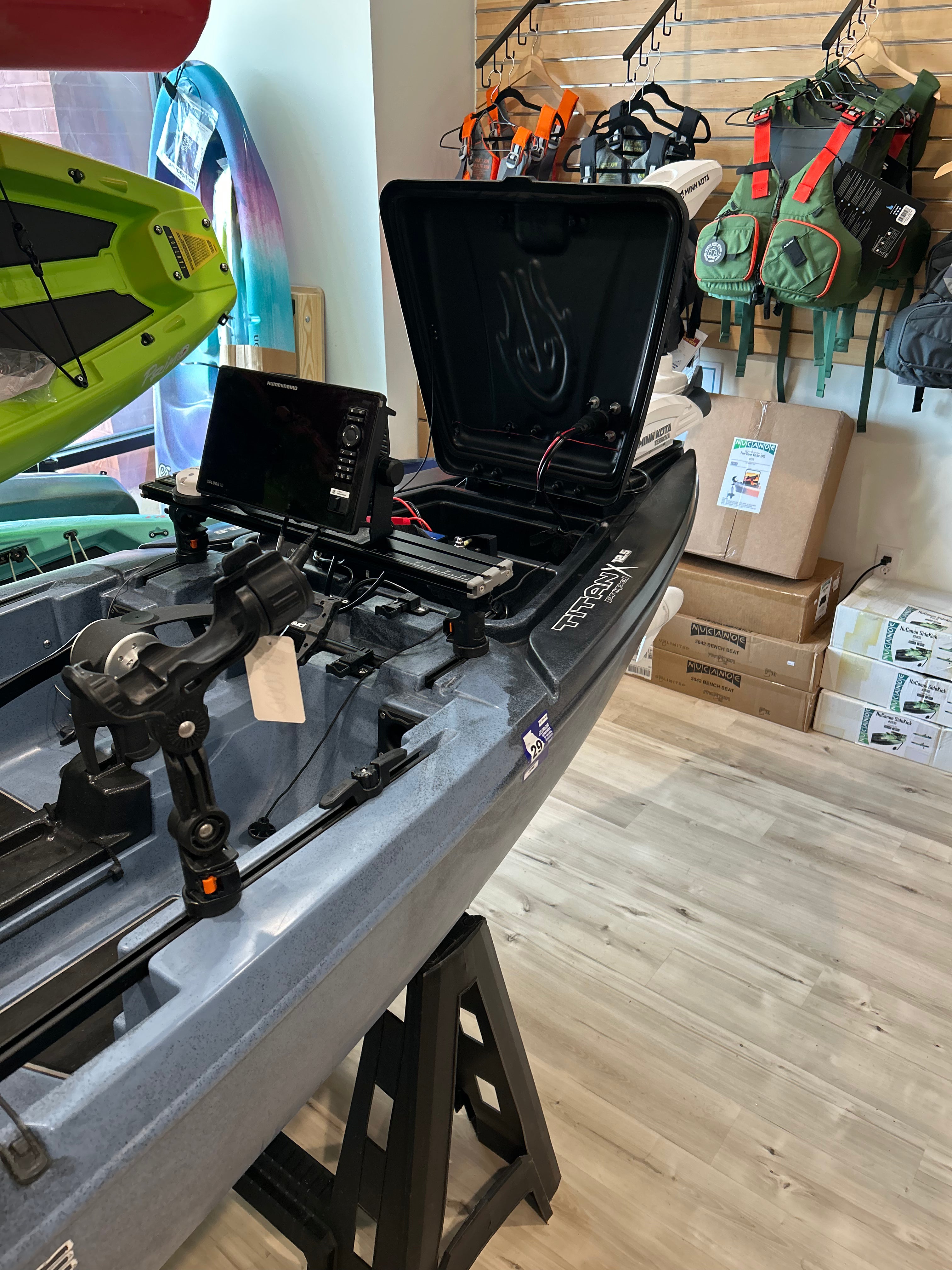 Consignment Native Watercraft Titan X 12.5 Propel Fishing Kayak with Motor, Batteries, Fish Finder, and more (USED)