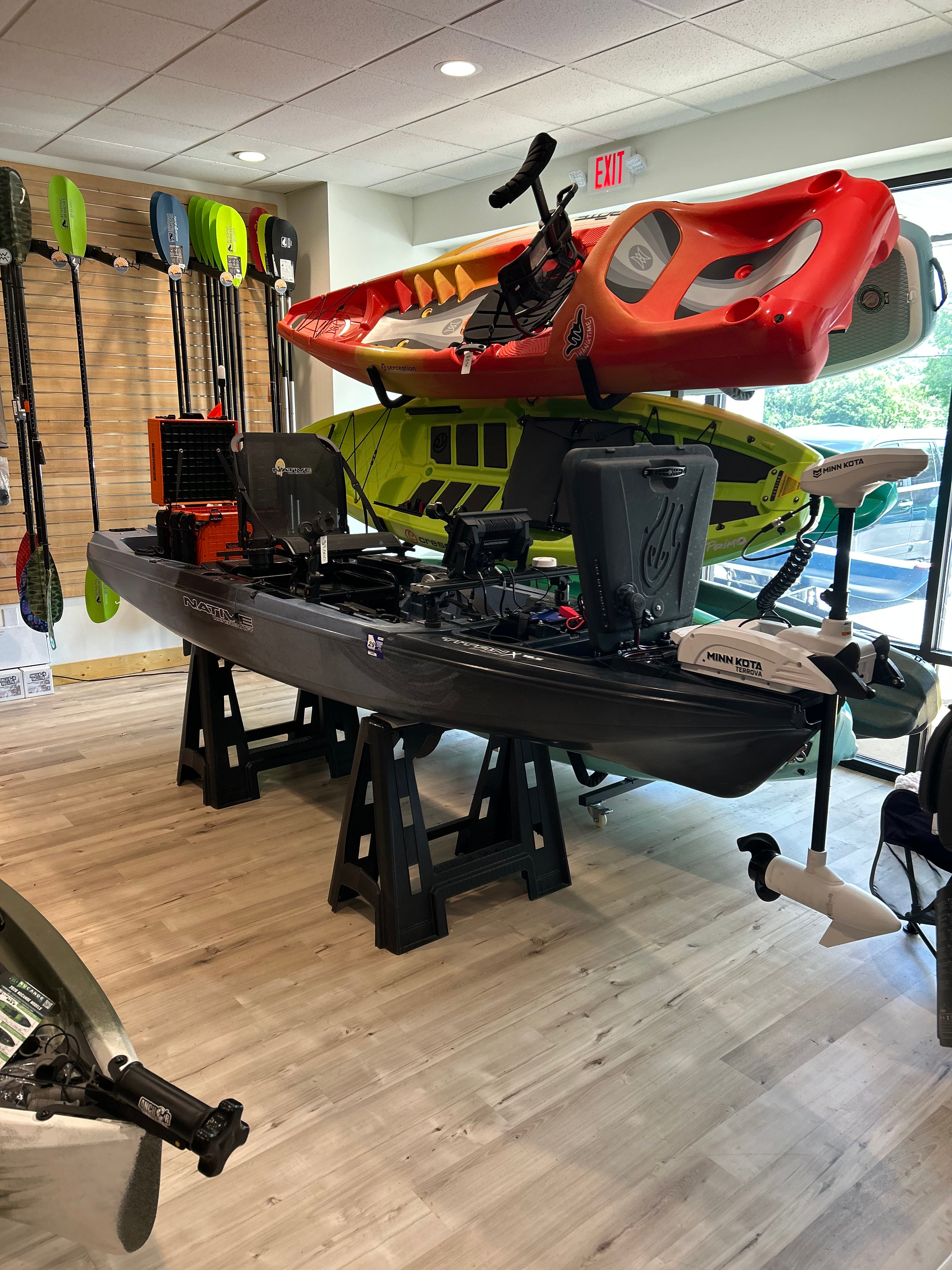Consignment Native Watercraft Titan X 12.5 Propel Fishing Kayak with Motor, Batteries, Fish Finder, and more (USED)
