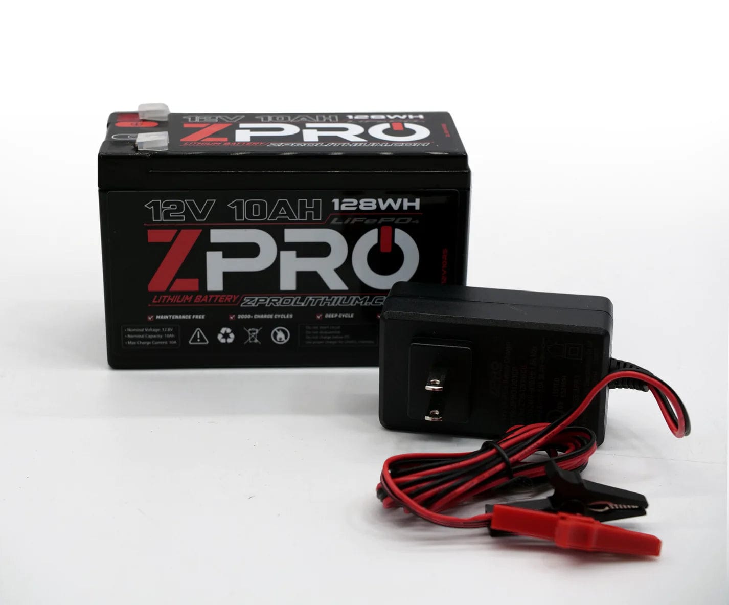 ZPro 12v 10ah Lithium Battery with Charger