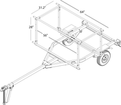 Right On Multi-Sport Trailer with Box Rack