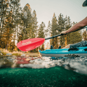 Manta Ray Fiberglass 2-Piece Snap-Button Kayak Paddle