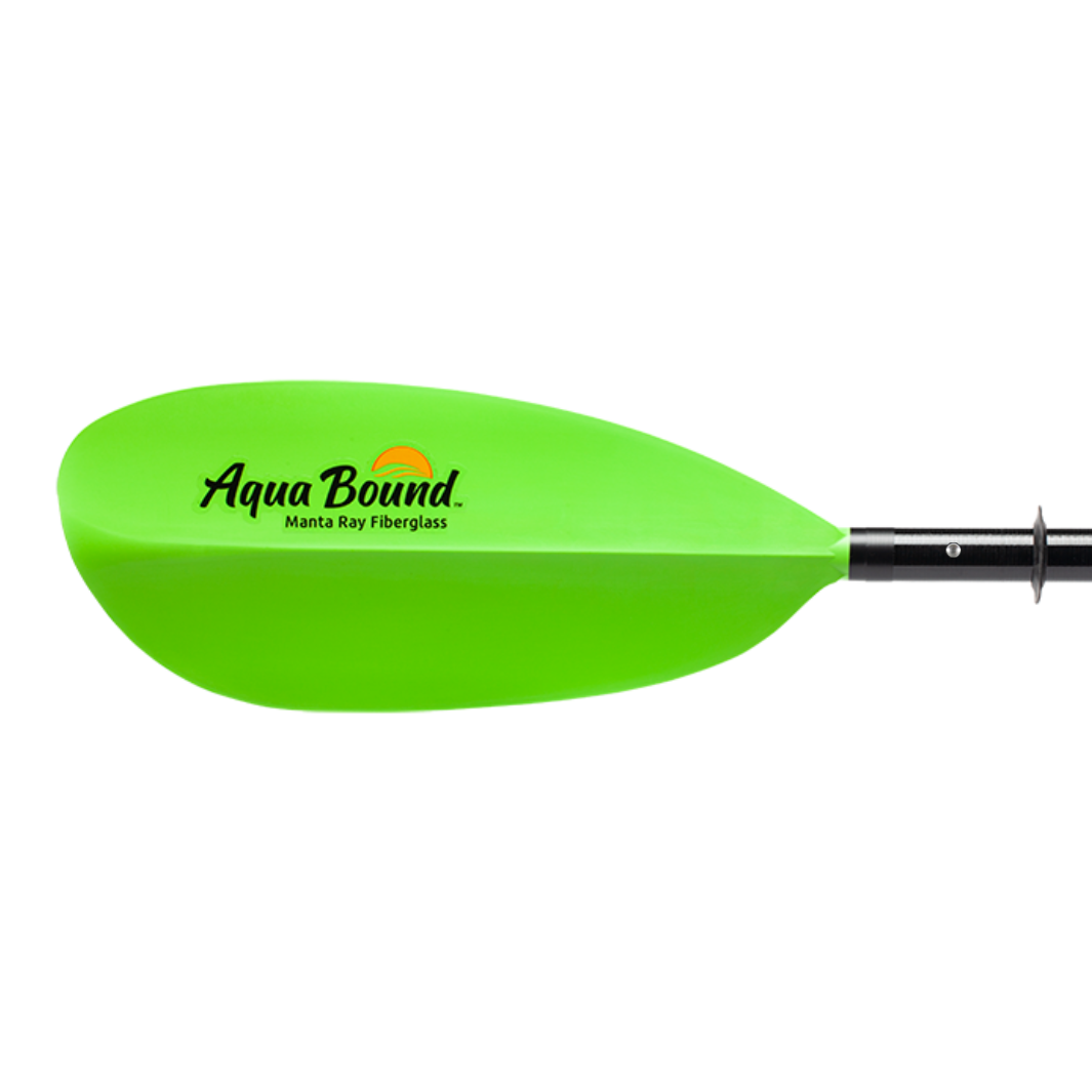 Manta Ray Fiberglass 4-Piece Snap-Button Kayak Paddle