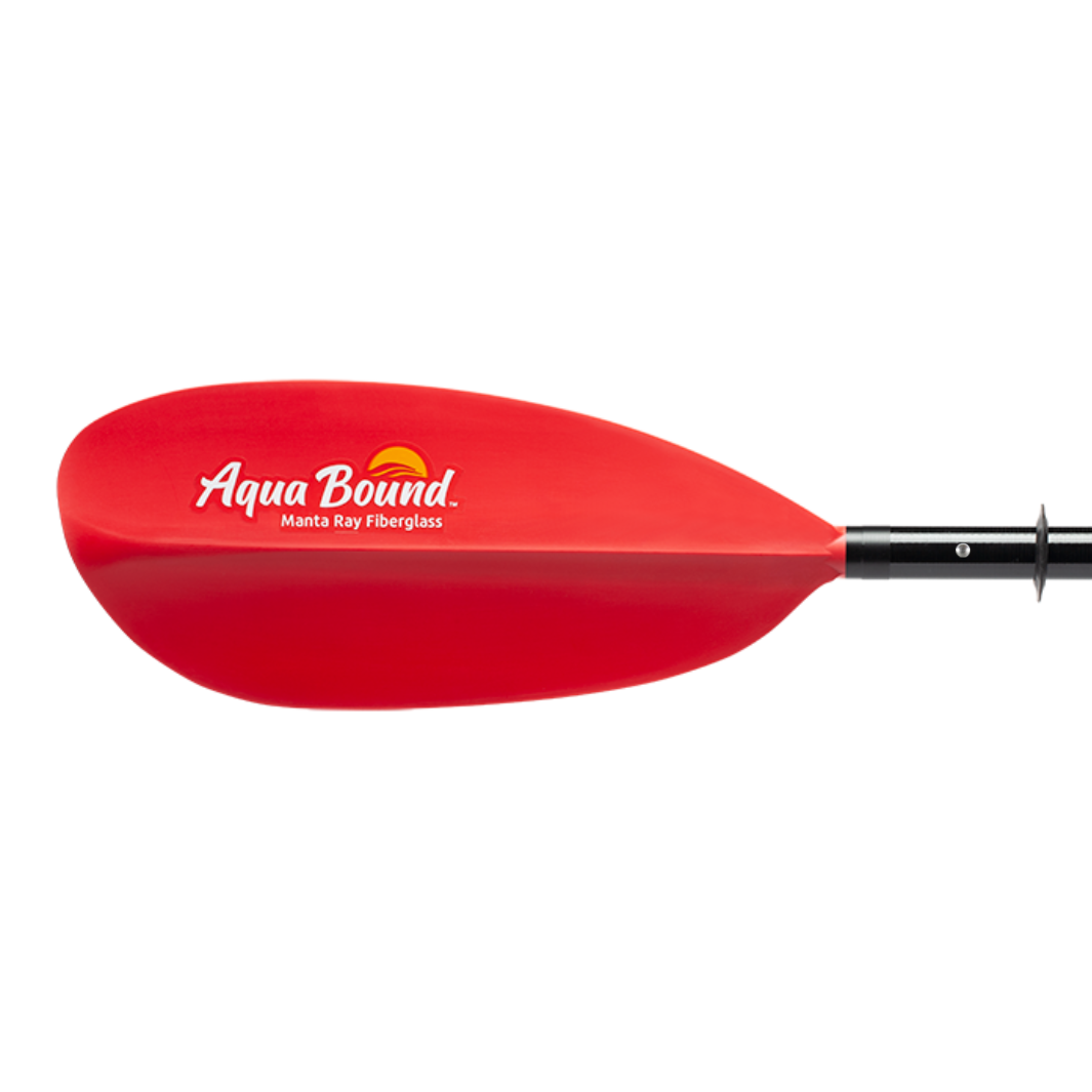 Manta Ray Fiberglass 4-Piece Snap-Button Kayak Paddle