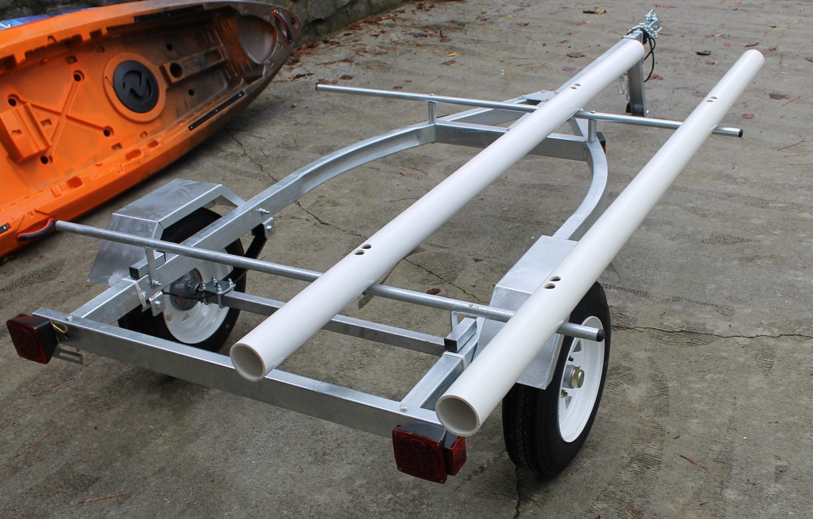 Right On  Kayak Trailer Bunks - DIY PVC tube Kit