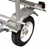 Right On Ruff-Sport Galvanized Kayak Trailer with Box Rack