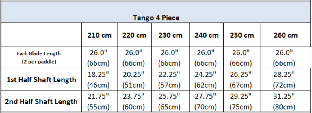 Tango Carbon 4-Piece Posi-Lok Straight Shaft Kayak Paddle