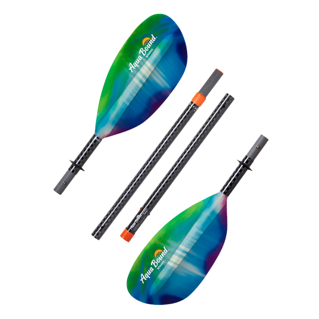 Whiskey Fiberglass 4-Piece Straight Shaft Kayak Paddle