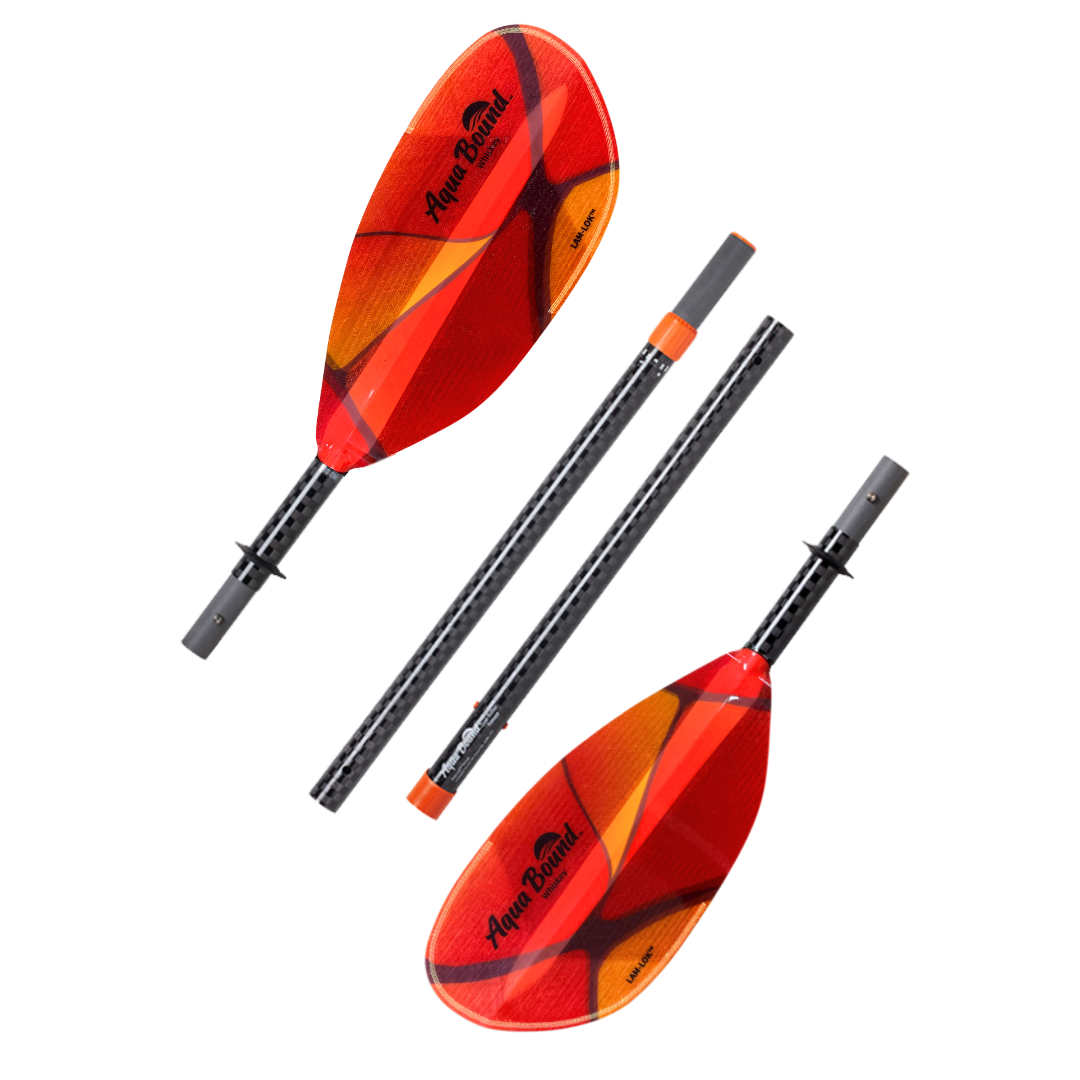 Whiskey Fiberglass 4-Piece Straight Shaft Kayak Paddle