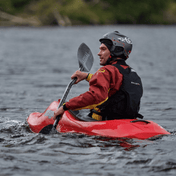 Aerial Minor Carbon 1-Piece Crank Shaft Kayak Paddle, Whitewater Paddle, Aqua Bound, 191 cm Please Select Feather Angle at Festive Water Paddlesports