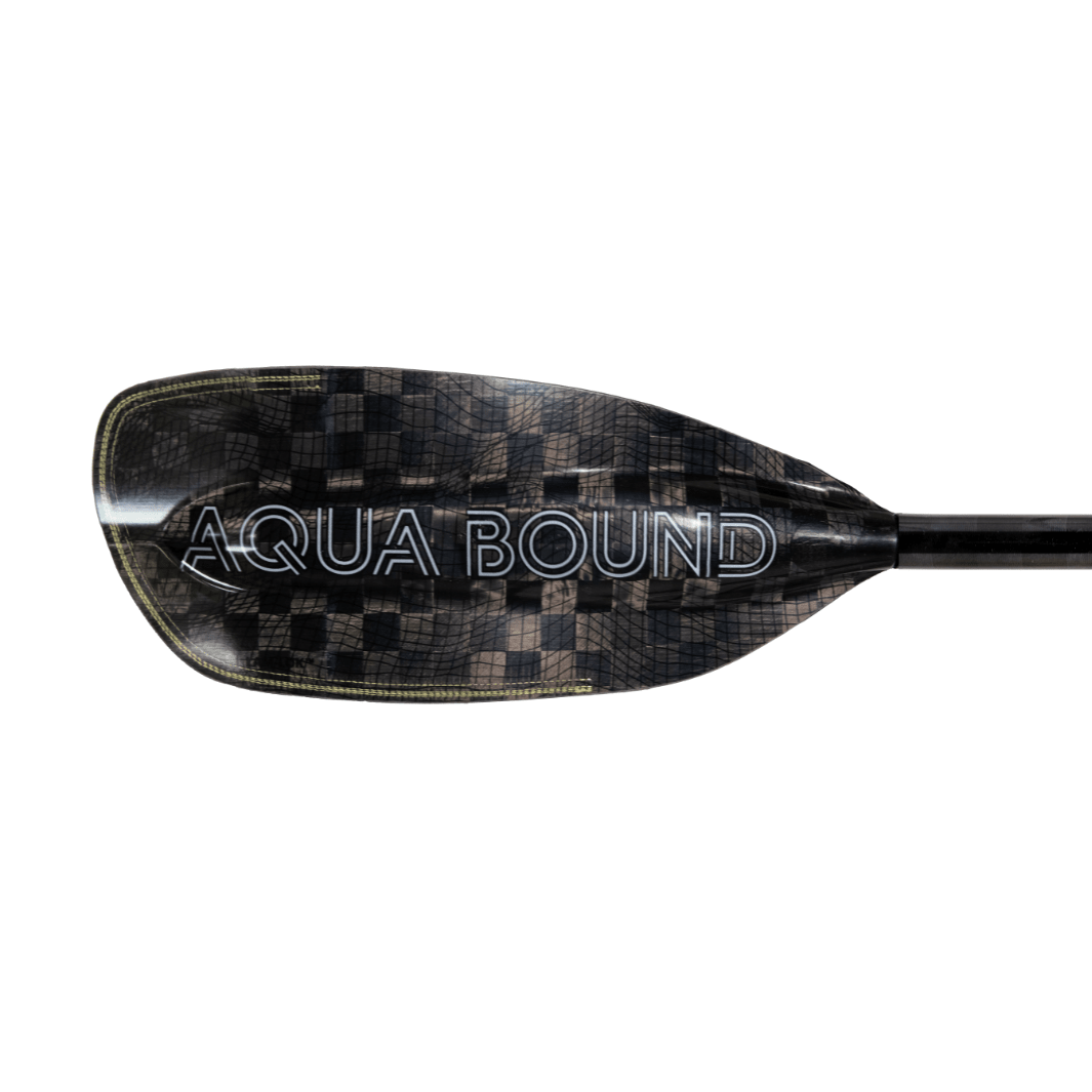 Aerial Minor Carbon 1-Piece Straight Shaft Kayak Paddle, Whitewater Paddle, Aqua Bound, 191 cm Please Select Feather Angle at Festive Water Paddlesports