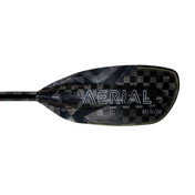 Aerial Minor Carbon 1-Piece Straight Shaft Kayak Paddle, Whitewater Paddle, Aqua Bound, 191 cm Please Select Feather Angle at Festive Water Paddlesports