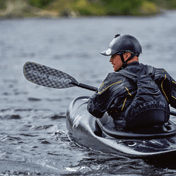 Aerial Minor Carbon 2-Piece Versa-Lok Straight Shaft Kayak Paddle, Whitewater Paddle, Aqua Bound, 191-196 cm at Festive Water Paddlesports