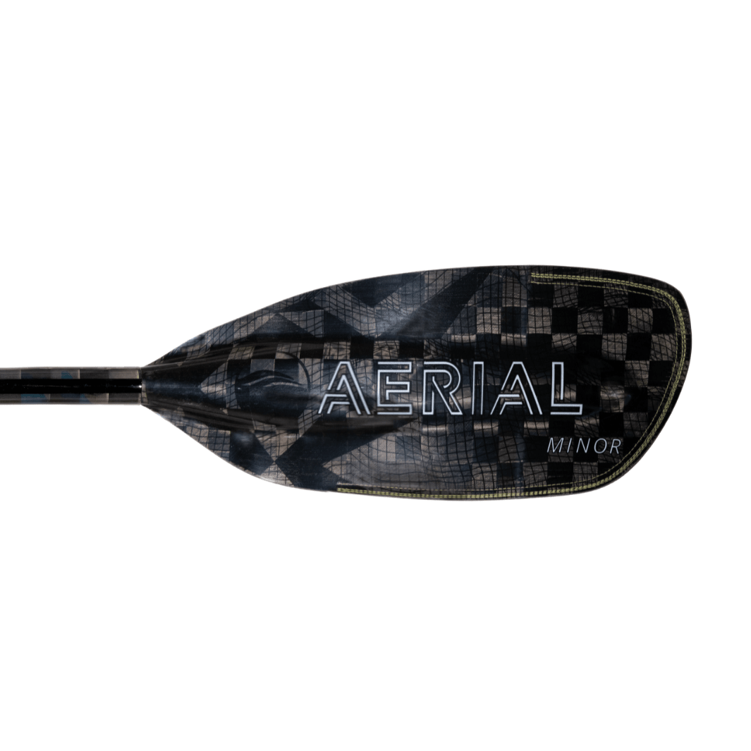 Aerial Minor Carbon 2-Piece Versa-Lok Straight Shaft Kayak Paddle, Whitewater Paddle, Aqua Bound, 191-196 cm at Festive Water Paddlesports