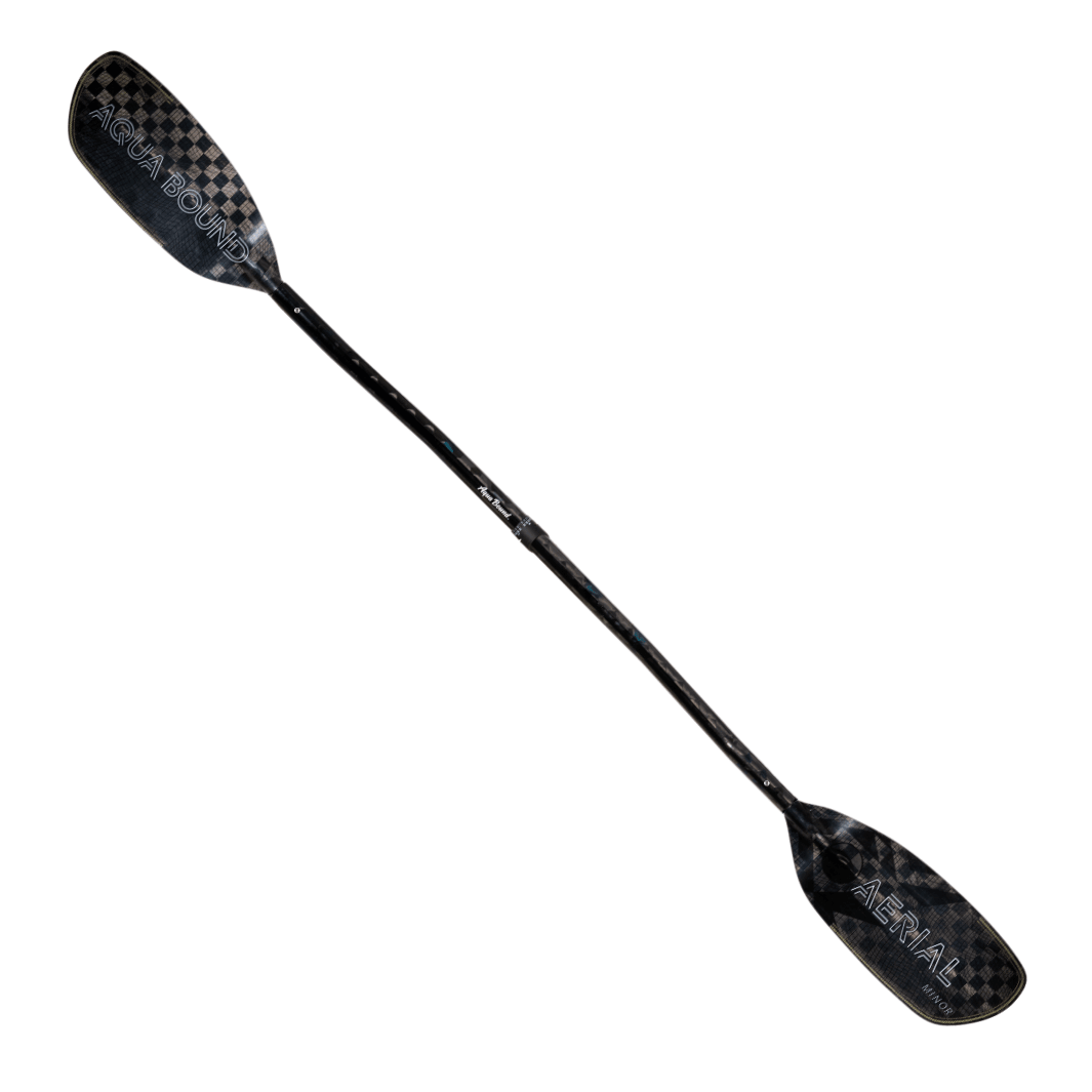 Aerial Minor Carbon 4-Piece Versa-Lok Crank Shaft Kayak Paddle, Whitewater Paddle, Aqua Bound, 191-196 cm at Festive Water Paddlesports