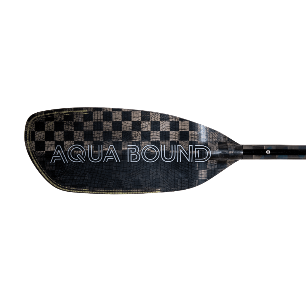 Aerial Minor Carbon 4-Piece Versa-Lok Straight Shaft Kayak Paddle, Whitewater Paddle, Aqua Bound, 191-196 cm at Festive Water Paddlesports