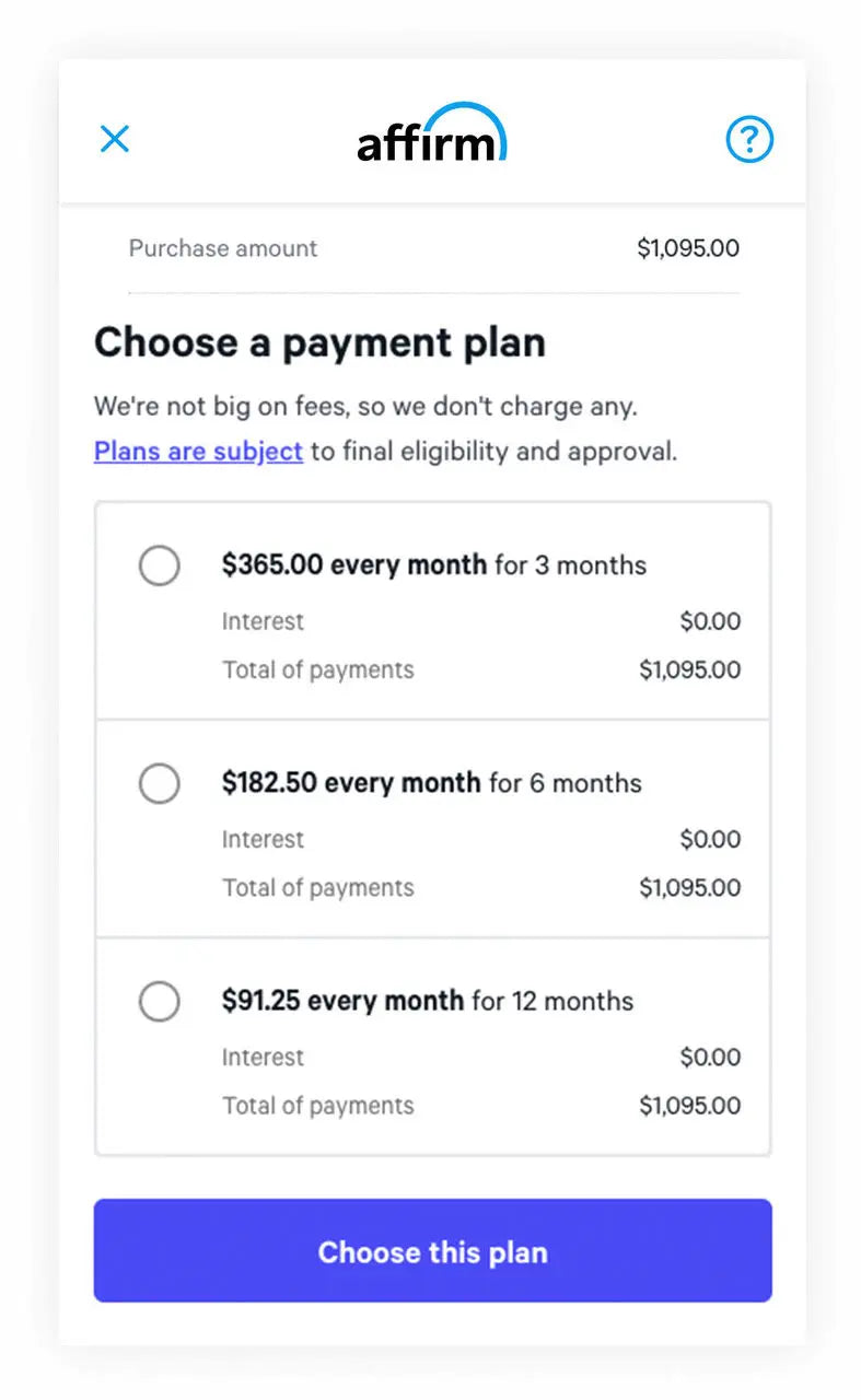 3. Pay over time