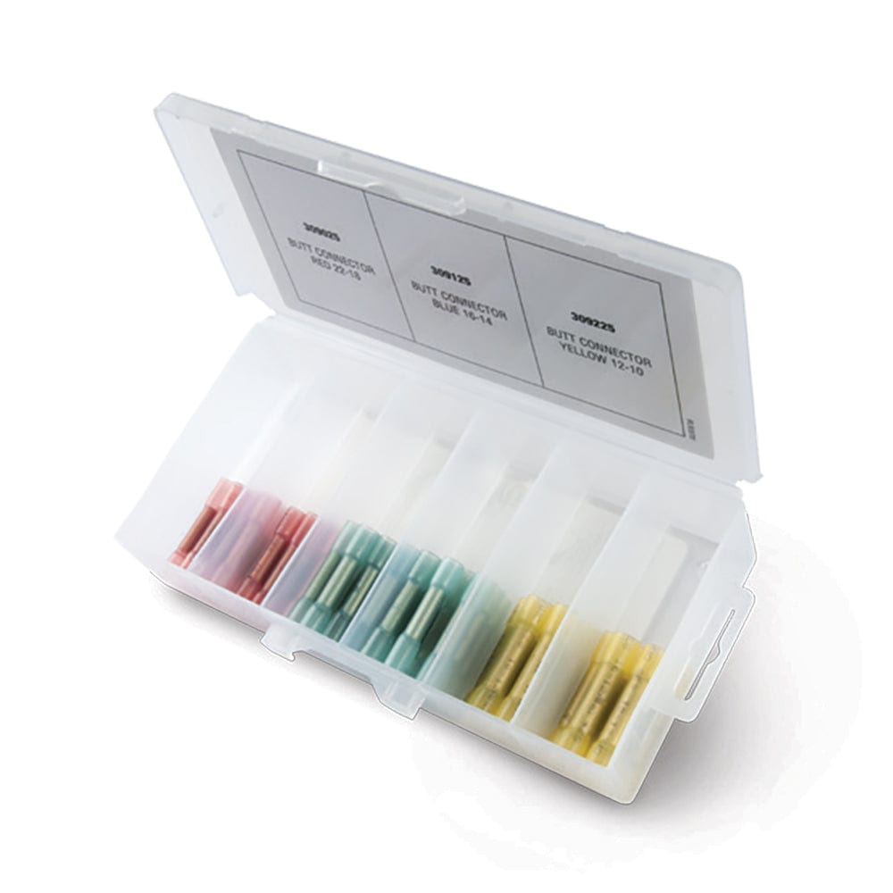 Ancor Adhesive Lined Heat Shrink Butt Connector Multi - Pack - 75 - Piece [220011], Terminals, Ancor, , , at Festive Water Paddlesports