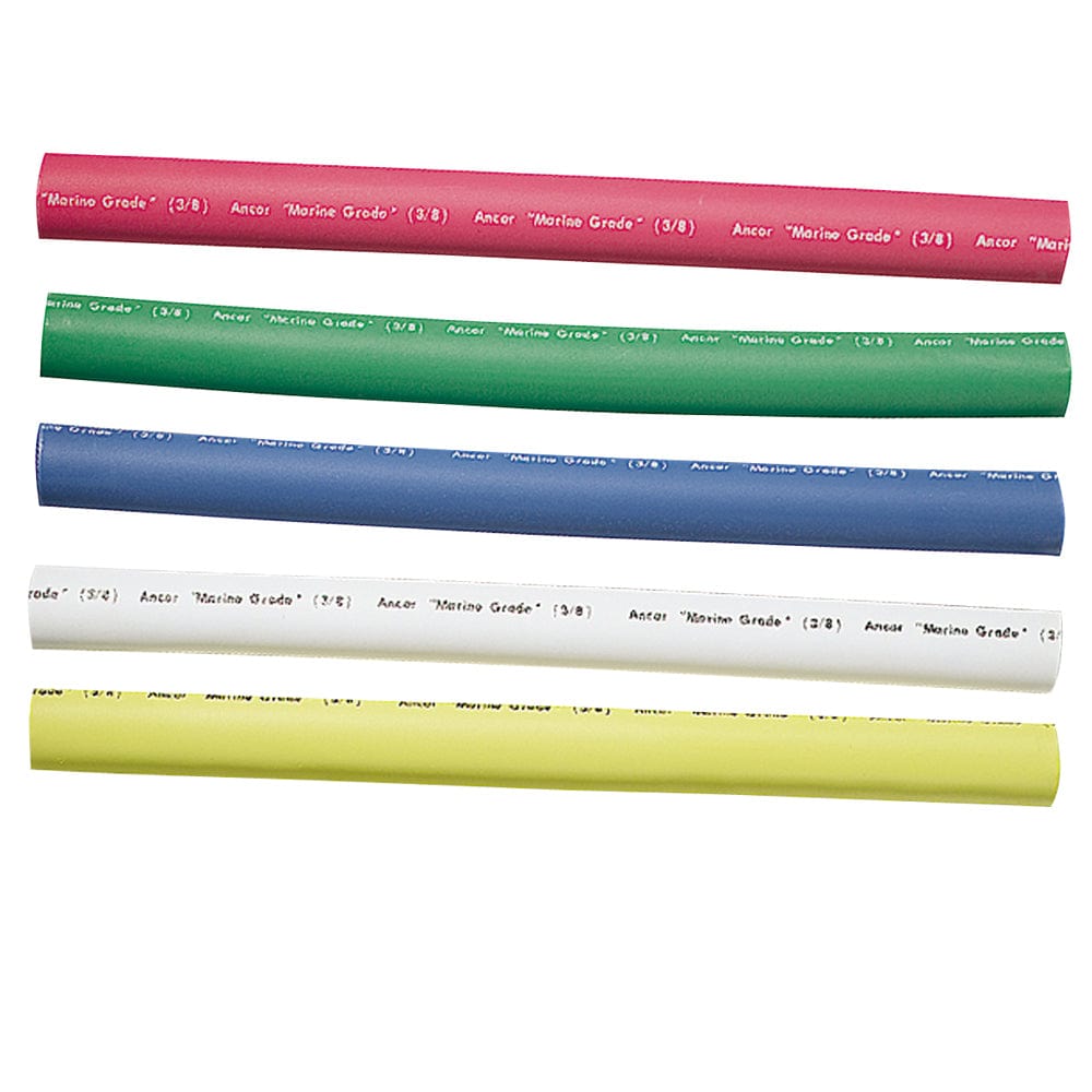 Ancor Adhesive Lined Heat Shrink Tubing - 5 - Pack, 6", 12 to 8 AWG, Assorted Colors [304506], Wire Management, Ancor, , , at Festive Water Paddlesports