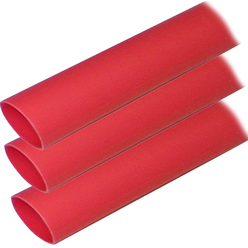 Ancor Adhesive Lined Heat Shrink Tubing (ALT) - 1" x 12" - 3 - Pack - Red [307624], Wire Management, Ancor, , , at Festive Water Paddlesports