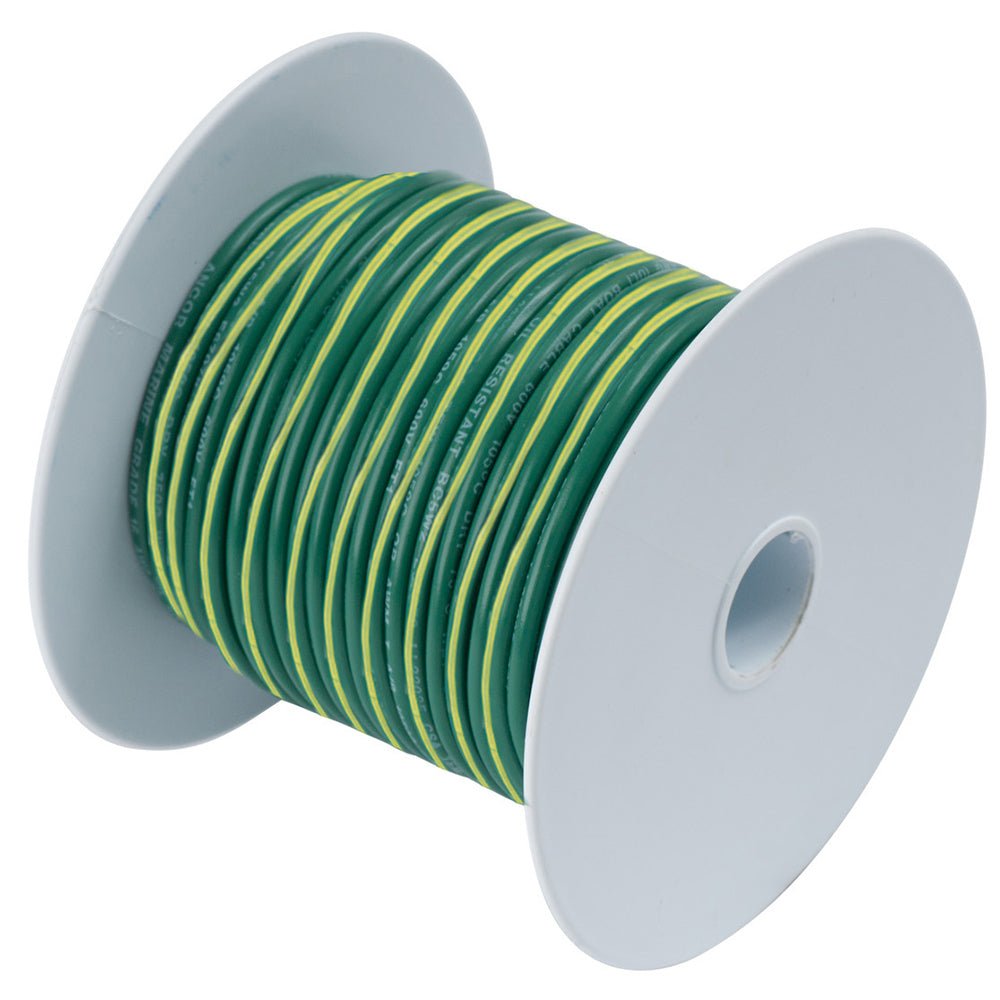 Ancor Green w/Yellow Stripe 10 AWG Tinned Copper Wire - 100' [109310], Wire, Ancor, at Festive Water Paddlesports