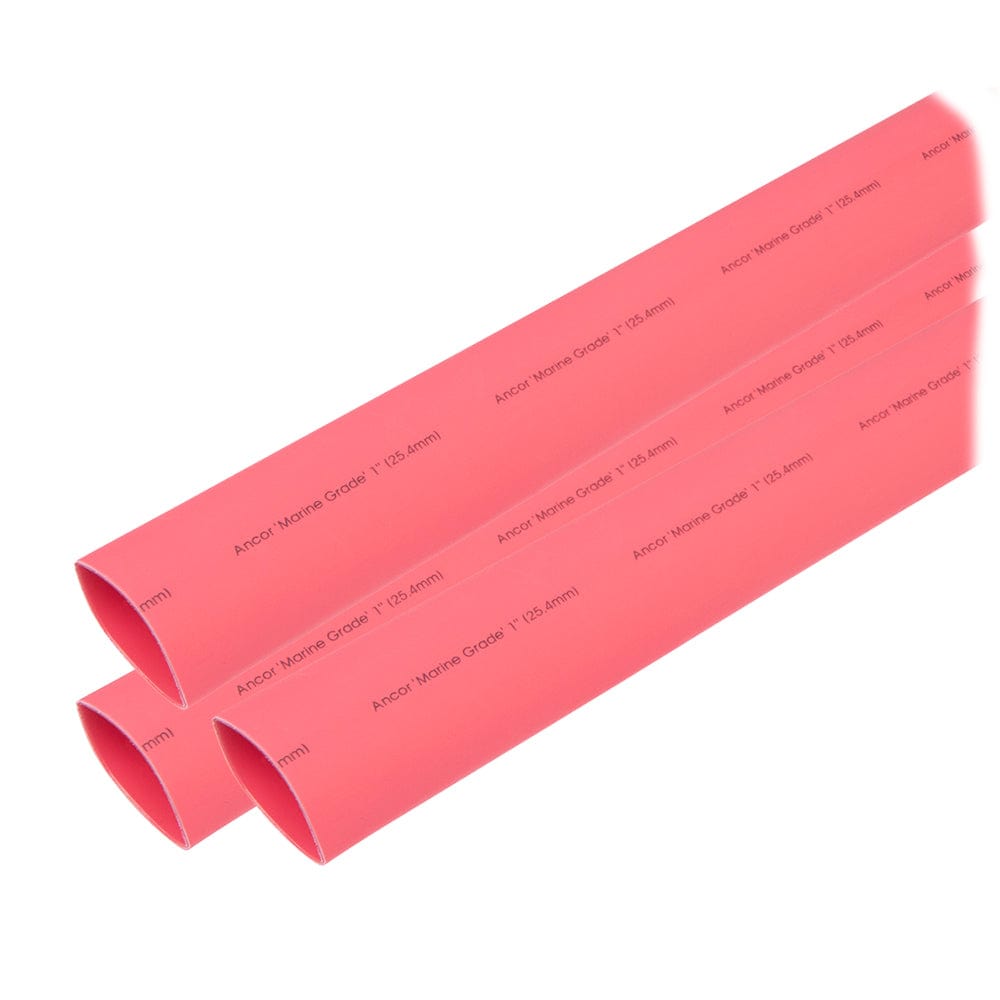 Ancor Heat Shrink Tubing 1" x 3" - Red - 3 Pieces [307603], Wire Management, Ancor, , , at Festive Water Paddlesports