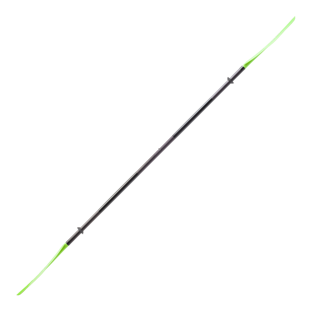 Angler Classic Snap-Button, Kayak Fishing Paddle, Bending Branches, Electric Green 240 at Festive Water Paddlesports