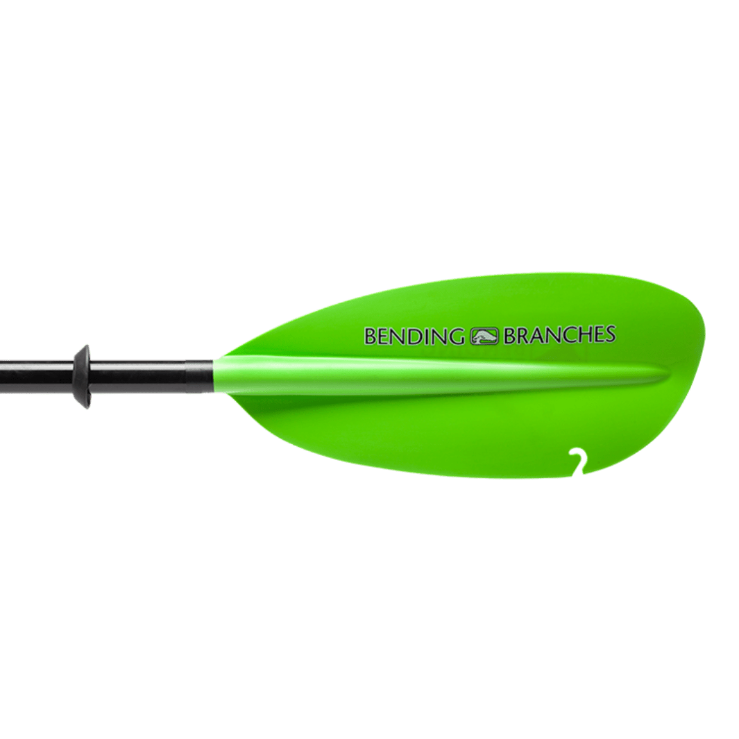 Angler Classic Snap-Button, Kayak Fishing Paddle, Bending Branches, Electric Green 240 at Festive Water Paddlesports