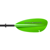 Angler Classic Snap-Button, Kayak Fishing Paddle, Bending Branches, Electric Green 240 at Festive Water Paddlesports