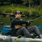 Angler Classic Snap-Button, Kayak Fishing Paddle, Bending Branches, Tidal Blue 240 at Festive Water Paddlesports