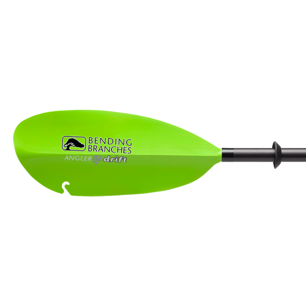 Angler Drift, Kayak Fishing Paddle, Bending Branches, Electric Green 240 at Festive Water Paddlesports