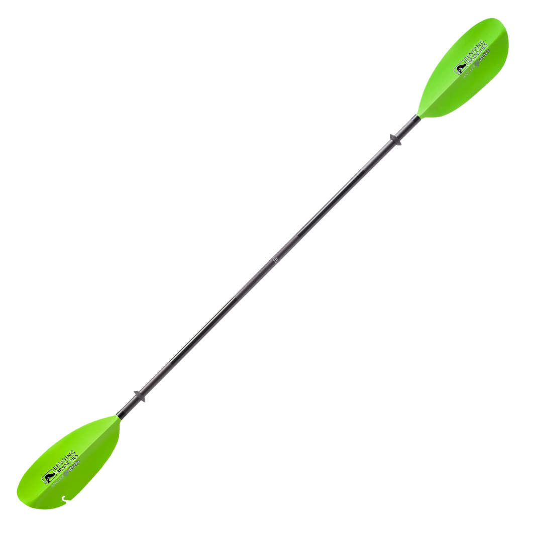 Angler Drift, Kayak Fishing Paddle, Bending Branches, Electric Green 240 at Festive Water Paddlesports