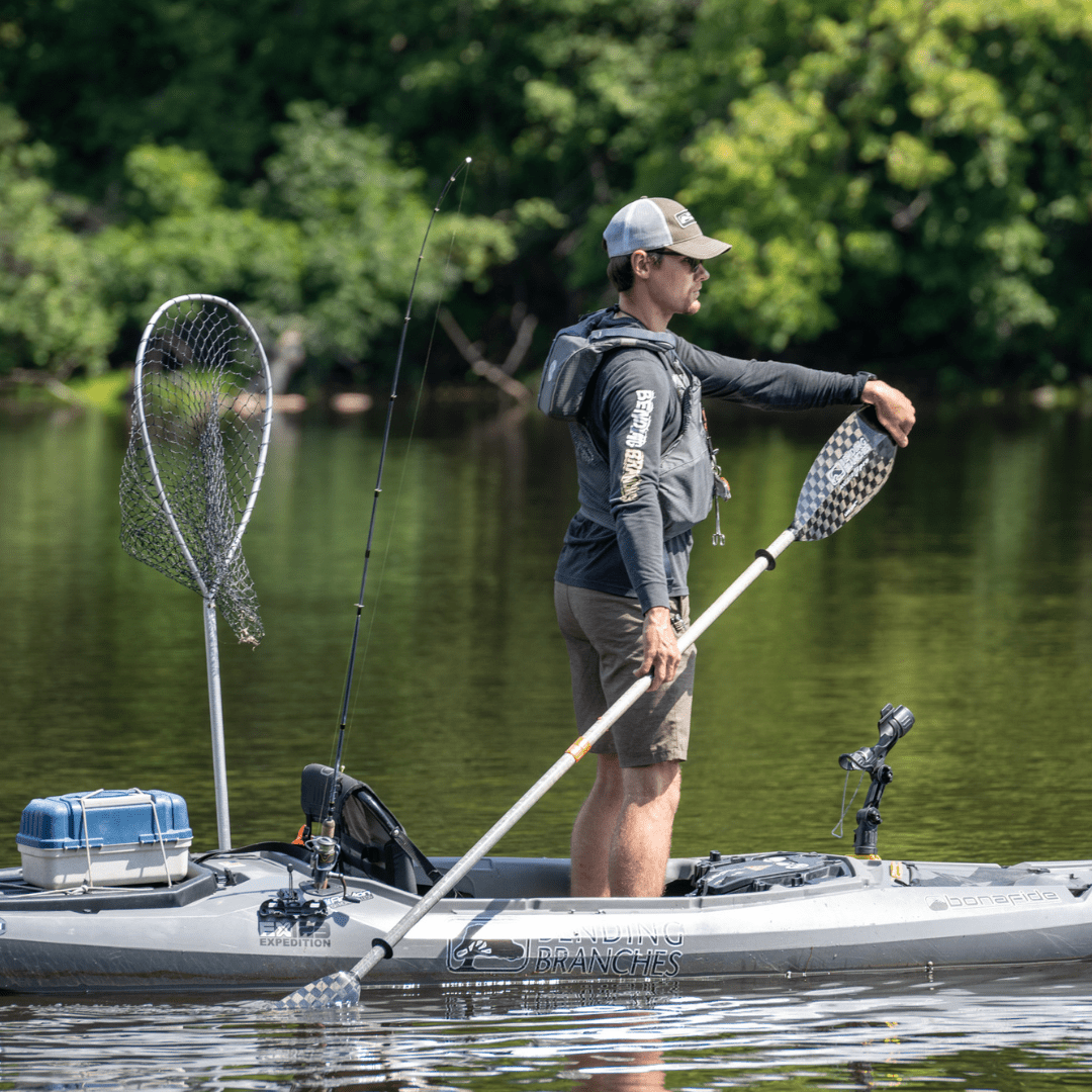 Angler Pro Carbon Posi-Lok, Kayak Fishing Paddle, Bending Branches, 240 cm at Festive Water Paddlesports