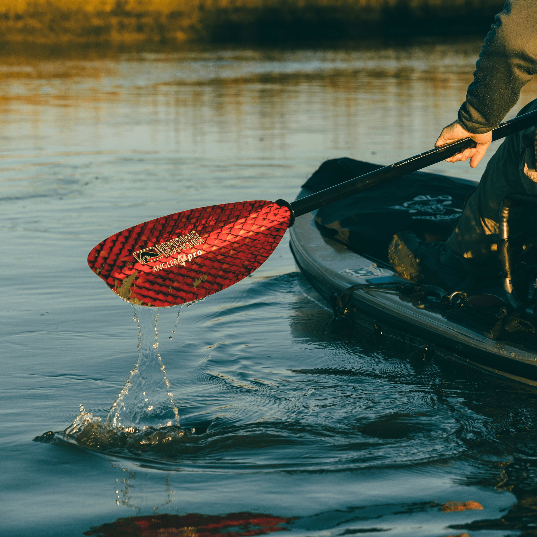Angler Pro Snap-Button, Kayak Fishing Paddle, Bending Branches, Radiant 240 cm at Festive Water Paddlesports