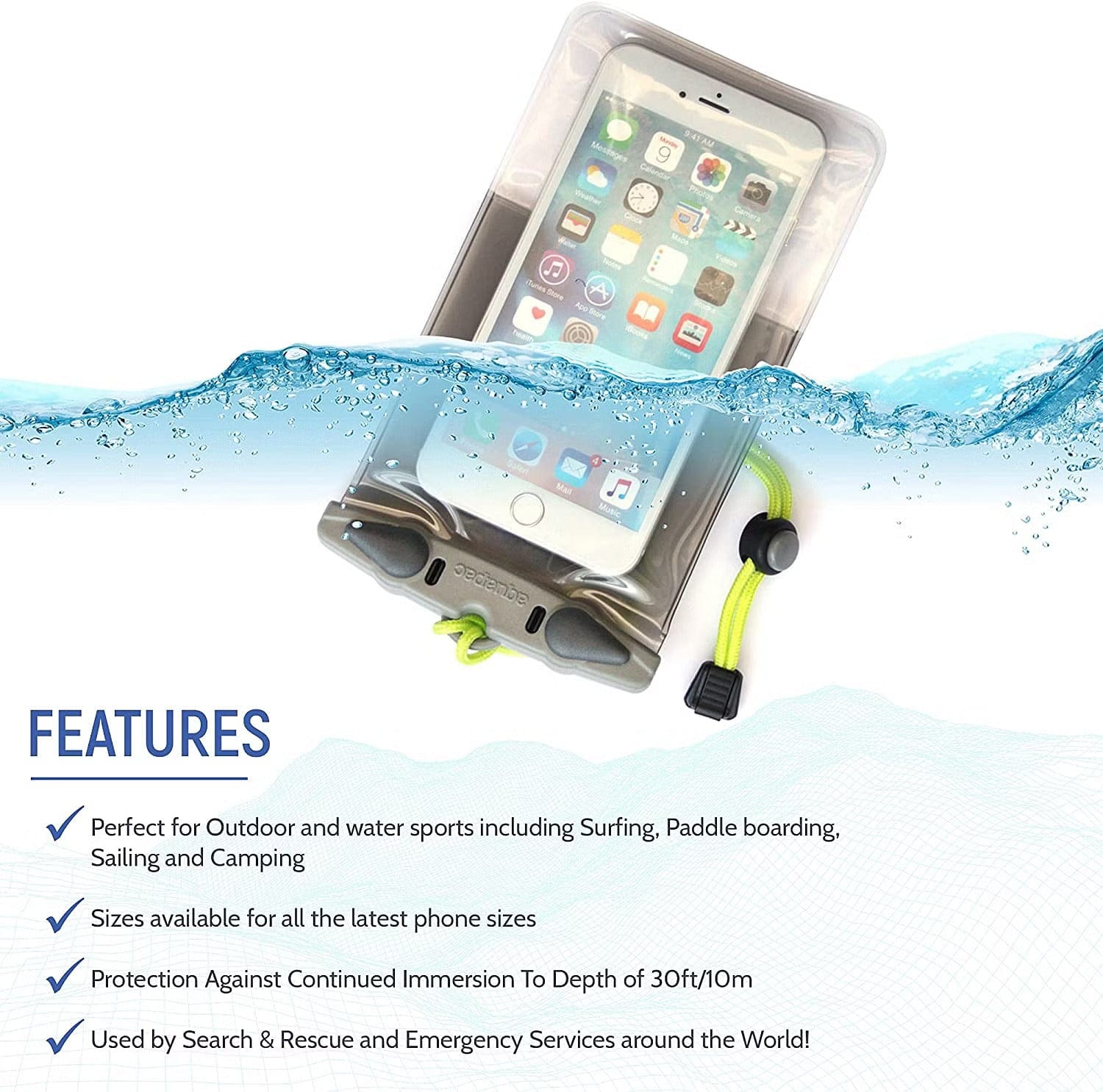 Aquapac Waterproof Phone Case Plus, Phone Case, Aquapac, , , at Festive Water Paddlesports