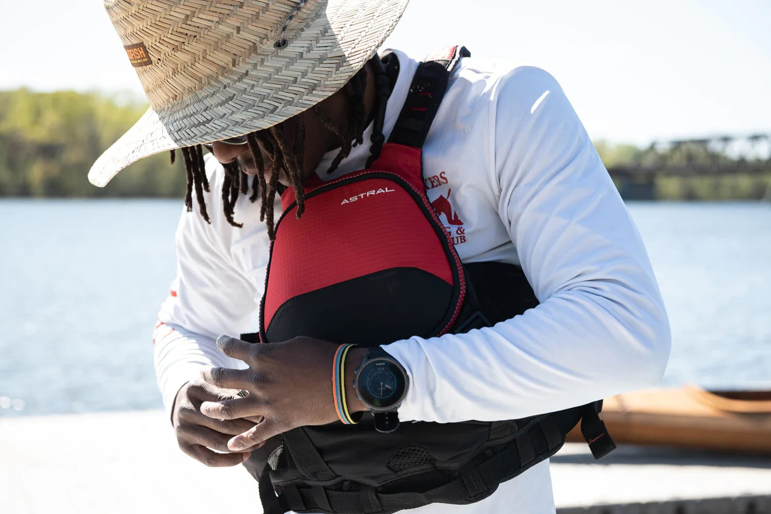 Astral BlueJacket PFD, Low Profile PFD, Astral, S/M, Glacier Blue, at Festive Water Paddlesports