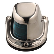 Attwood 1 - Mile Deck Mount, Green Sidelight - 12V - Stainless Steel Housing [66319G7], Navigation Lights, Attwood Marine, , , at Festive Water Paddlesports